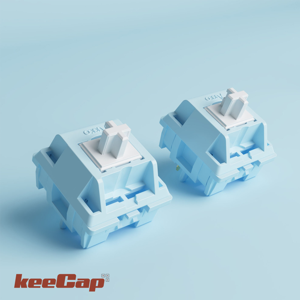 Bộ Switch Akko Cs Snow Blue Grey 5 Pins (45 Cái) 3