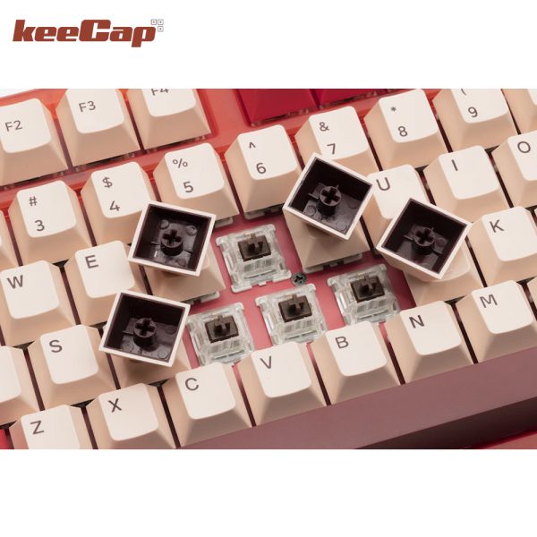 Strange Riser Key Bàn phím cơ JamesDonkey RS6 Red Strange (3 Modes - 96 Keys - Núm xoay ...
