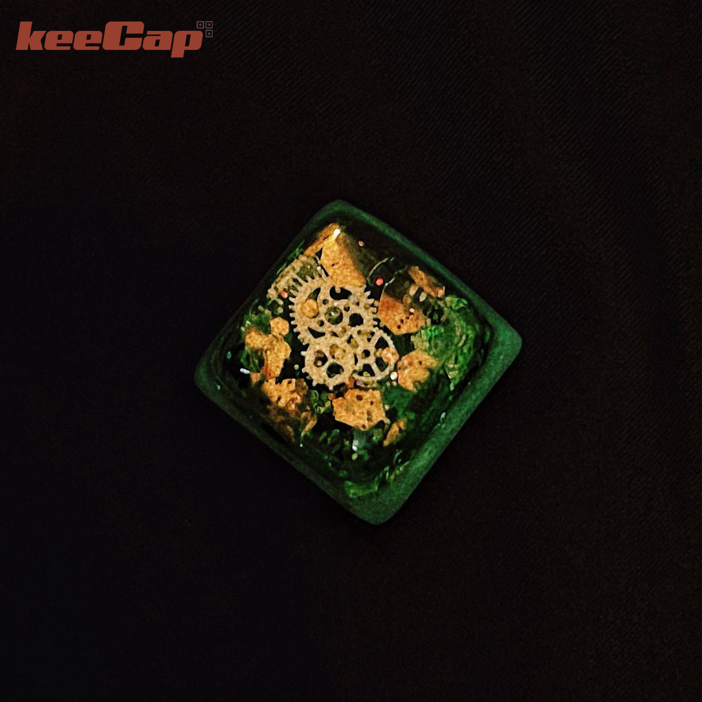 Keycap Artisan Bánh Răng Cỗ Máy Thời Gian Resin 3d